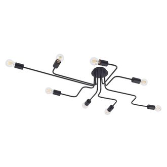 Lindby L&aacute;mpara de techo de Metal Negro