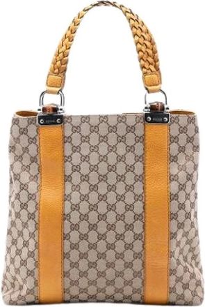Gucci Pre-owned Tote Bags, female, Brown, Size: ONE SIZE Pre-owned Tote Bag