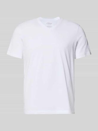 s.Oliver Red Label Regular Fit T-Shirt aus reiner Baumwolle in Weiss, Gr&ouml;&szlig;e XXXL