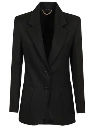 Victoria Beckham Patch Pocket Tailored Jacket with Notched Lapels
