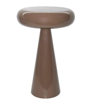 Moloo Mesa auxiliar de acero lacado caf&eacute;