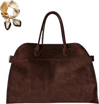 Generic Trendy PU Leather Tote Bag for Women, Large Capacity Classic Vintage Top Handle Bag, Luxury Elegant Casual Work Handbags