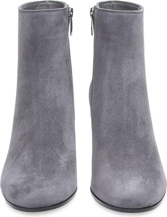 Generic Round Toe Ankle Boots for Womens Western Fashion Leather Dressy Short Boots Classic Solid Color Slip-on Walking Booties Chunky Block Heel Work Boots D