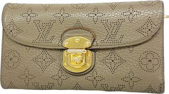 Louis Vuitton Taupe Long Wallet (Tri-Fold) (Pre-Owned)