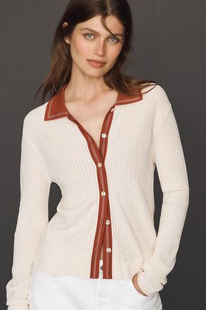 Scotch & Soda Pointelle Knit Cardigan