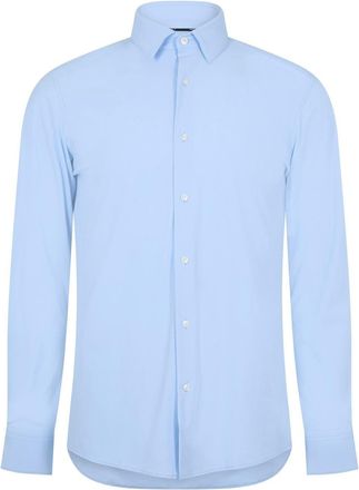 HUGO BOSS Mens Regular Fit Long Sleeve Shirt in Lt Pas Blue 450 - Size 17.5 inch