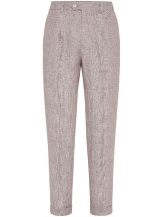 Brunello Cucinelli Broek met geplooid detail - Grijs