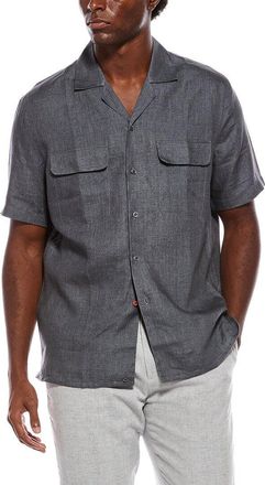 Isaia Linen Sport Shirt