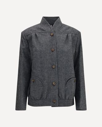 Blaz&eacute; Milano Coiba Herringbone wool blend Jacket Female II