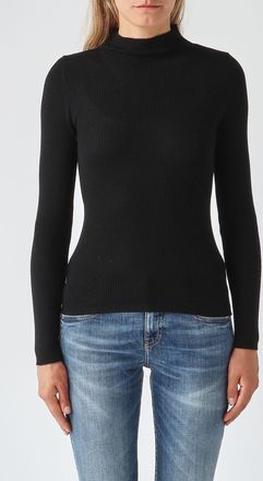 Twinset Dolcevita slim fit in lana leggera a coste