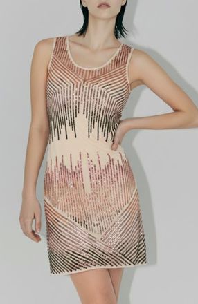 AS by DF Starlet Shift Dress in Blush Cream at Nordstrom, Size X-Small