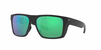 Costa Mens Lido Sunglasses 580G In Matte Black Green Mirror
