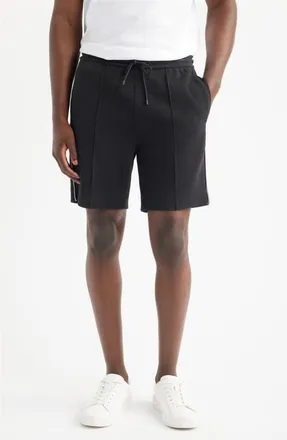 BOSS Pintuck Textured Shorts in Black at Nordstrom, Size Xx-Large