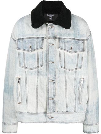 Balmain Jack met geborduurd logo - Blauw