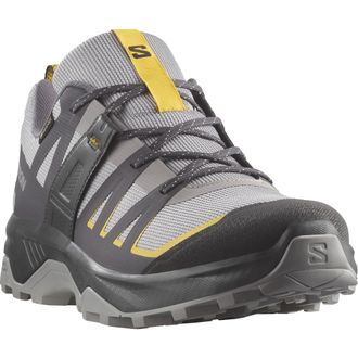 Salomon Wanderschuh SALOMON EXTEND GORE-TEX, Herren, Gr. 42,5, alloy, asphalt, spicy mustard, Synthetik, Textil, Schuhe Wanderschuh, wasserdicht