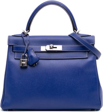 Herm&egrave;s Kelly Handtas van Leer