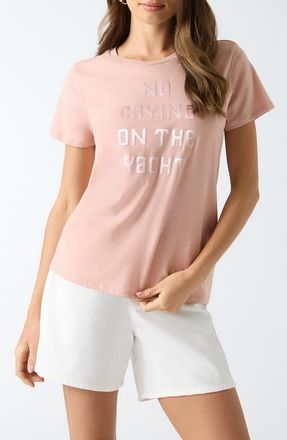 Guess On the Yacht T-Shirt in Pink at Nordstrom, Size X-Small