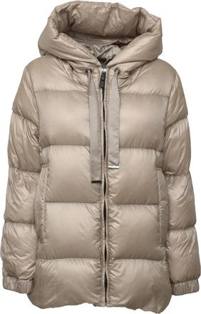 Max Mara Gewatteerde Donsjas - Dames - Winterjassen - Beige - S - Jassen