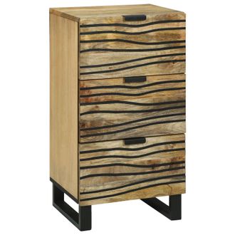 Berkfield Home Sideboard - 40 x 33.5 x 75 cm, made from solid mango & engineered wood in Brown | Size: 40 x 33.5 x 75 cm