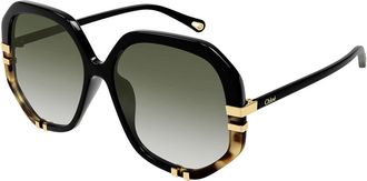 Chlo&eacute; CH0105S 006 Womens Sunglasses Black Size 55