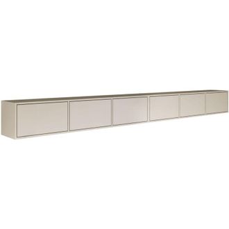 Selsey Selsey Framme - Mobile TV sospeso con sei ante a ribalta 300 cm, grigio cashmere