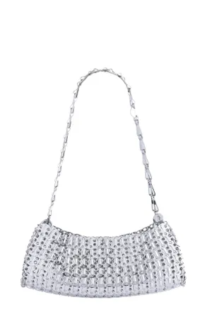 Paco Rabanne Silver Metal Handbag Hand-Assembled Metal Handbag