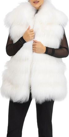 Gorski Genuine Shearling Vest in Latte at Nordstrom, Size X-Small