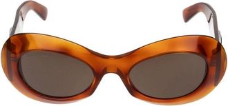Gucci Bruin Havana Zonnebril Stijlvol Model - Dames - Zonnebrillen - Bruin - 51 MM - Accessoires