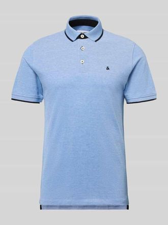 Jack & Jones Jack & Jones Slim Fit Poloshirt mit Viskose-Anteil Modell Paulos in Royal, Gr&ouml;&szlig;e XXL