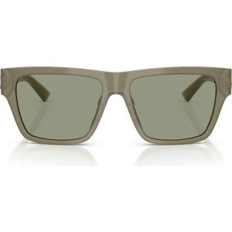 Jimmy Choo London 54mm Rectangular Sunglasses in Opaline Green /Green at Nordstrom