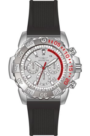 Invicta Aviator 69550 Herenhorloge - Quartz Uurwerk - Staal met Zilveren Wijzerplaat - 45 mm