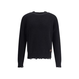 Dsquared2 Black Wool Mens Sweatshirt