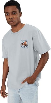 Salty Crew Ink Slinger Standard Short Sleeve T-Shirts Mens Clothing Quarry : 2XL, Cotton