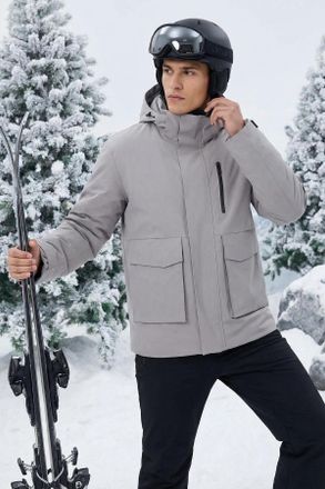 Trendyol MAN Heren Grijs Effen Getailleerd Winter Jassen