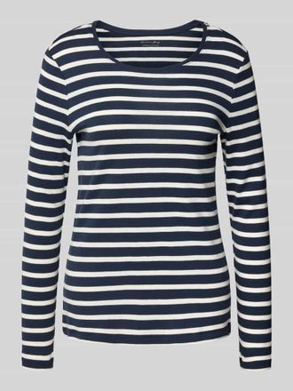 Christian Berg Longsleeve mit Rundhalsausschnitt in Dunkelblau, Gr&ouml;&szlig;e M