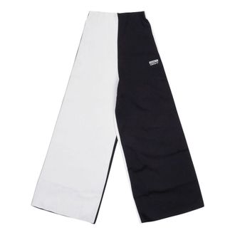 adidas (WMNS) adidas Wide Leg Pants Asia Sizing Black White FM2449