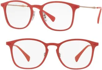 Ray-Ban 50mm Optical Glasses in Red at Nordstrom