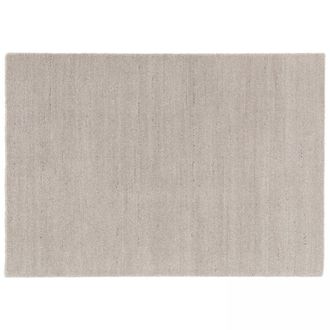 Oviala Alfombra rectangular de polipropileno gris claro de 120 x 170 cm