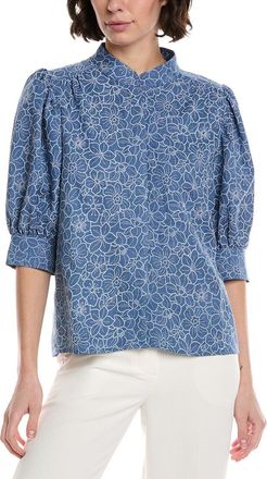 CeCe by Cynthia Steffe Cece Daisy Chambray Top