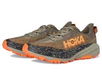 Hoka One One Speedgoat 6 Mens Shoes Antique Olive/Squash : 9.5 D - Medium, Synthetic/Textile