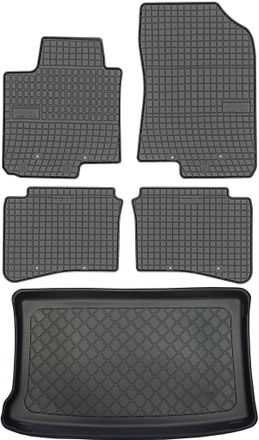 OEM Hyundai I20 Ii Hatchback De Enero De 2016 A Julio De 2020. Juego De Alfombrillas De Goma Para Coche Y Alfombrilla Para Maletero