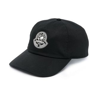 Moncler Logo Katoenen Baseballpet - Heren - Petten - Zwart - ONE Size - Katoen - Accessoires