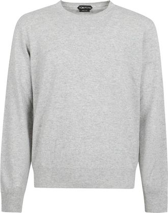 Tom Ford Luxe Cashmere Sweater Collectie - Heren - Cashmere truien - Grijs - L - Kasjmier - Truien & Vesten