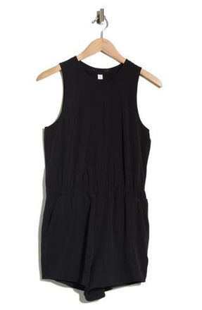 Zella Interval Romper in Black at Nordstrom Rack, Size X-Large