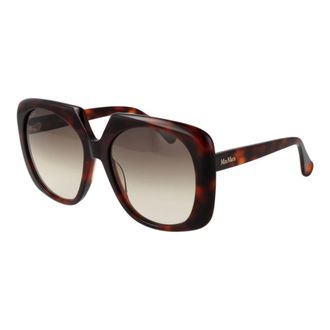 Max Mara Sunglasses, female, Brown, ONE SIZE, Brown Women Sunglasses Round Style