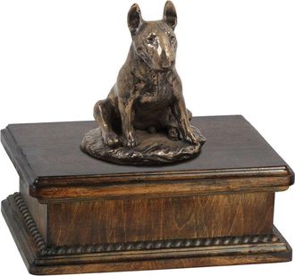 OEM Bull Terrier, Bull Terrier Iii - Urna Para Cenizas De Perro, Urna Cl&aacute;sica Con Estatuilla, Urna Elegante Con Perro De Art-dog