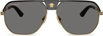 Versace Ve 2294 Zonnebril - Heren - Zonnebrillen - Geel - 61 MM - Accessoires
