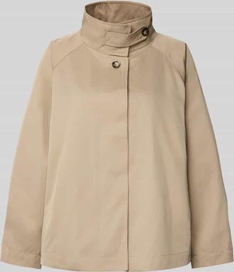 Cinque Jacke aus Baumwoll-Mix mit Stehkragen Modell JIL in Beige, Gr&ouml;&szlig;e 34