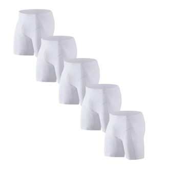 Generic Mens Boxers Underwear Gift Set New Underwear 5 Pack Cotton Material Breathable Underwear For Men Good Briefs for Men (White, XS)