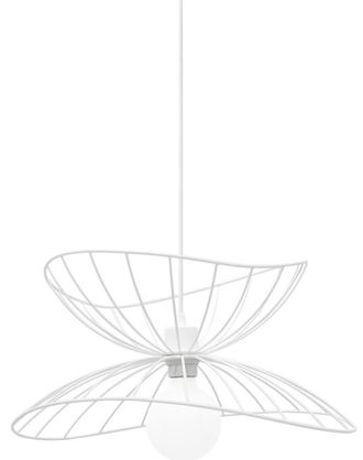 Globen Lighting Flexible Design Pendellampe Ray &oslash; 45 cm - Weiss